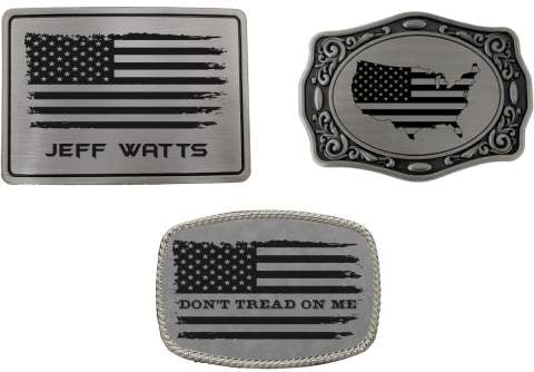 American Flag Patrotic Belt Buckle