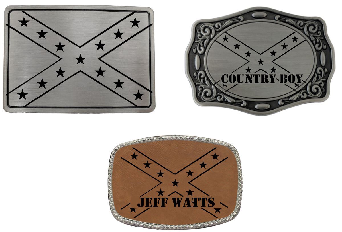 Rebel Flag Belt Buckle