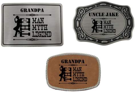 The Man, Myth, Legend Custom Belt Buckle