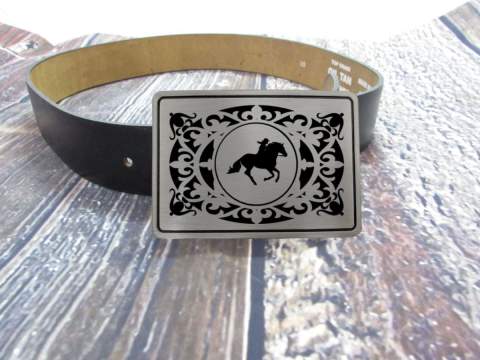 Rodeo Belt Buckle with Event Icon