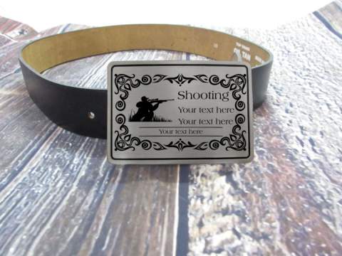 Hunting, Air Rifle, Rifle Shooting Sports Belt Buckle