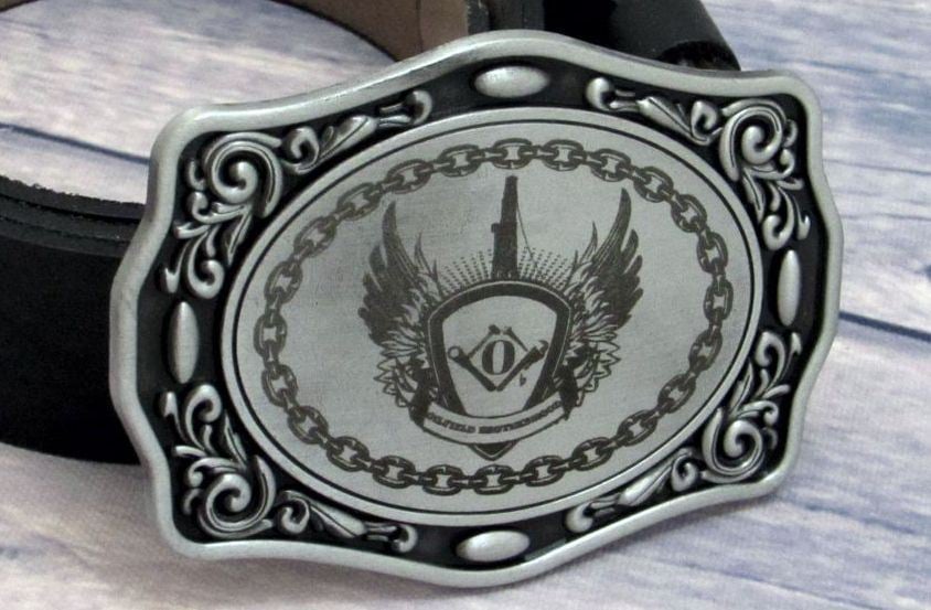 Oval Personalized Belt Buckle