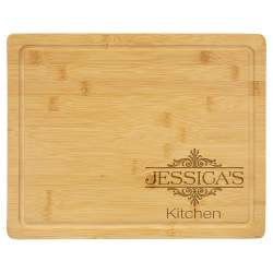 Personalized Bamboo Cutting Board 13.75x11"