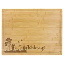 Personalized Bamboo Chopping Block & Cutting Board 19.75x15"