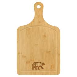 Engraved Bamboo Cutting Board with Handle 15.5x9"