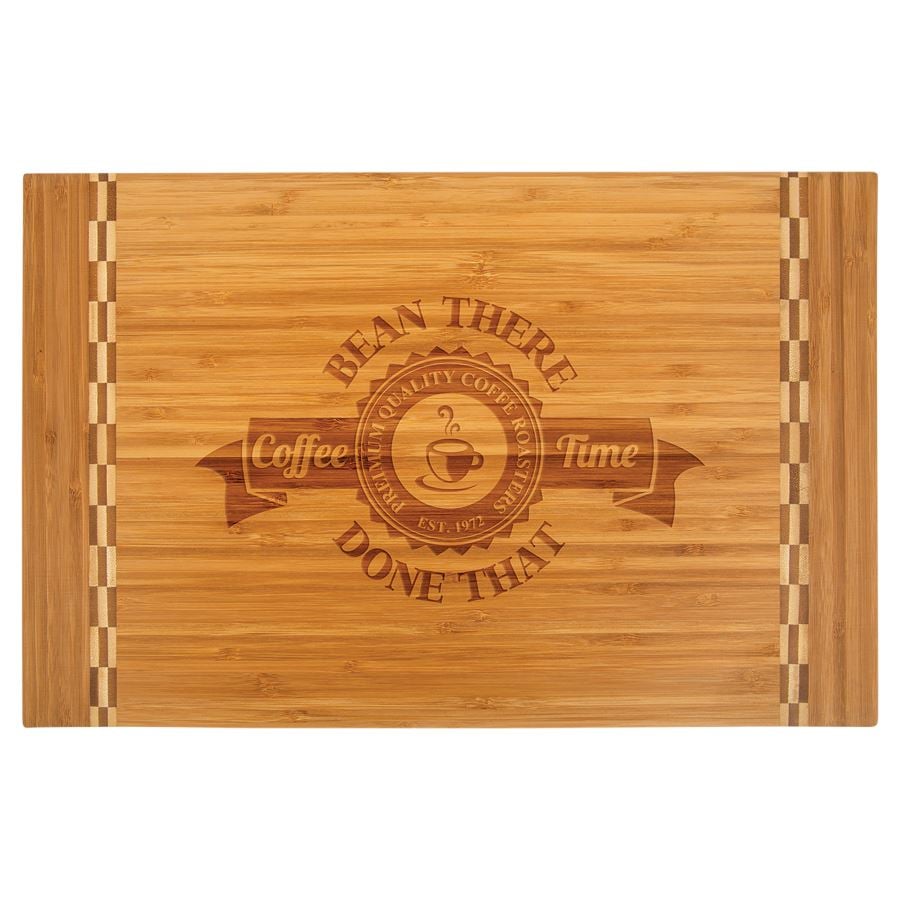 18x12" Cutting Board w/ Butcher Block Inlay