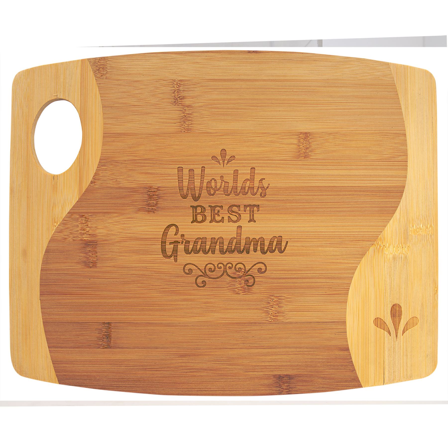 13x11" 2-tone Cutting Board w/ Handle