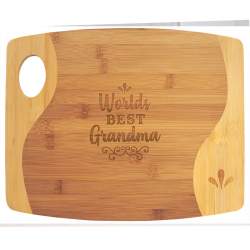 13x11" 2-tone Cutting Board w/ Handle