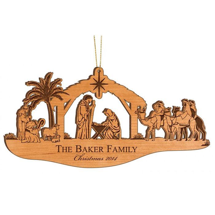 Nativity Wood Ornament