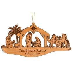 Nativity Wood Ornament