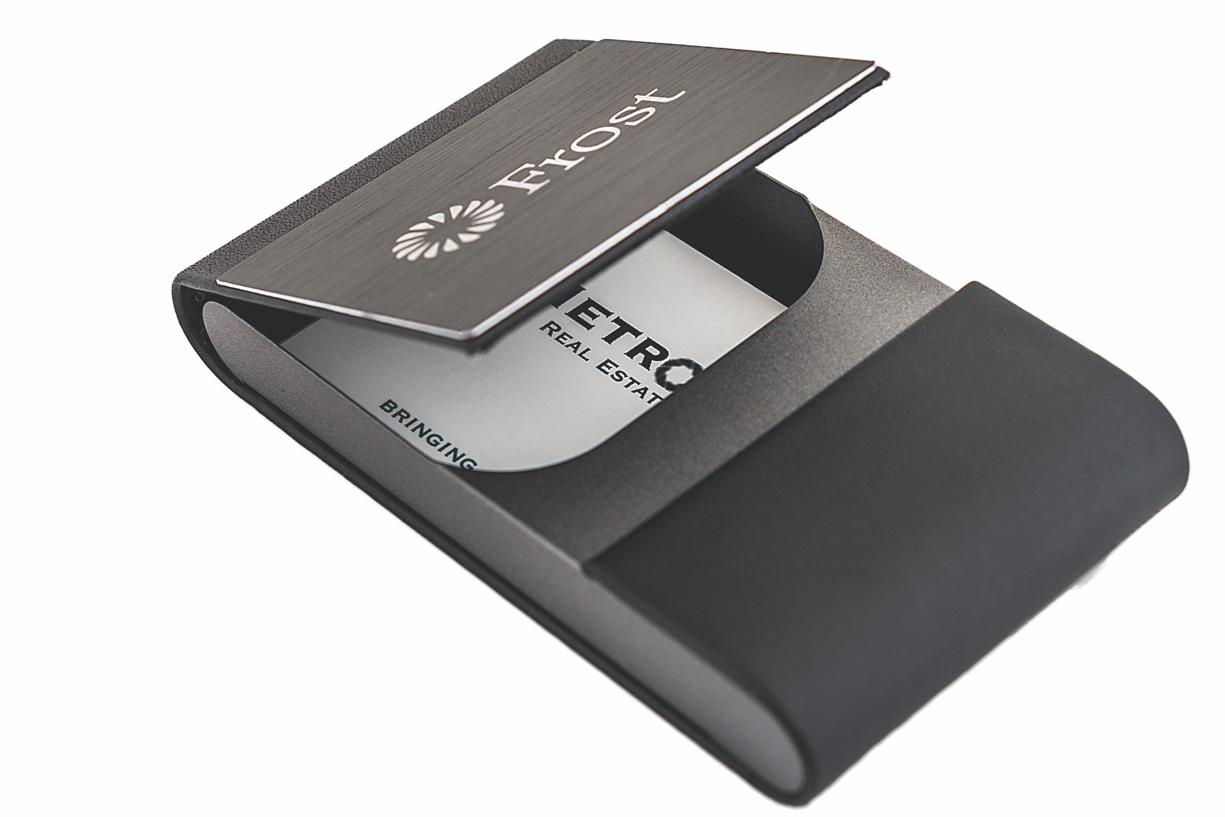 Black Matte Metal Business Card Holder Lazer Designs Black Matte Metal Business Card Holder