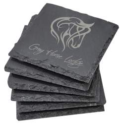 Personalized Square Slate Coaster 6 piece Set