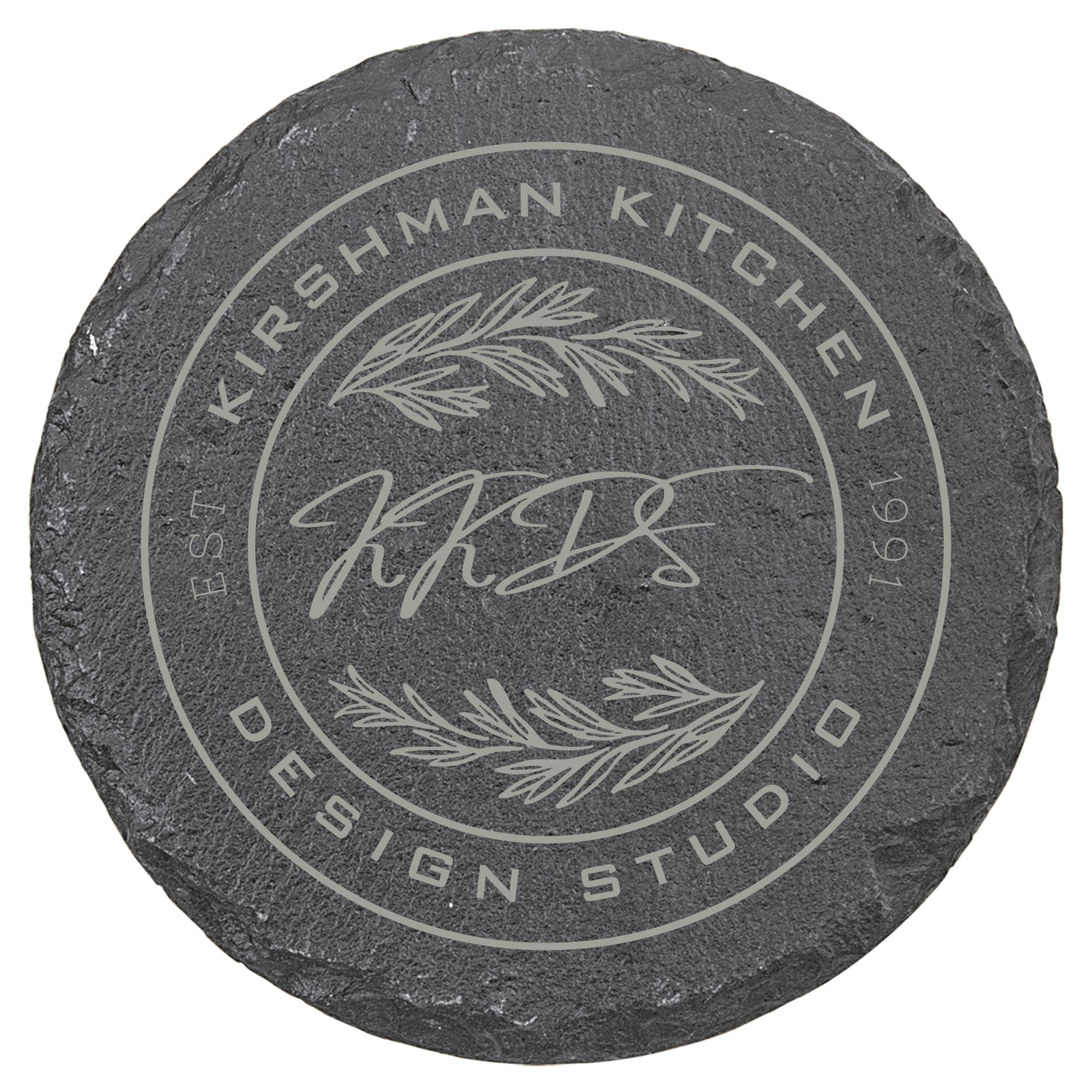 Personalized Round Slate Coaster