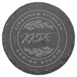 Personalized Round Slate Coaster