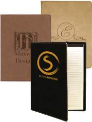 Mini Leather Portfolio with Notepad
