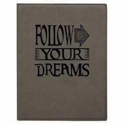 Follow Your Dreams Portfolio with Notepad - 2 Sizes