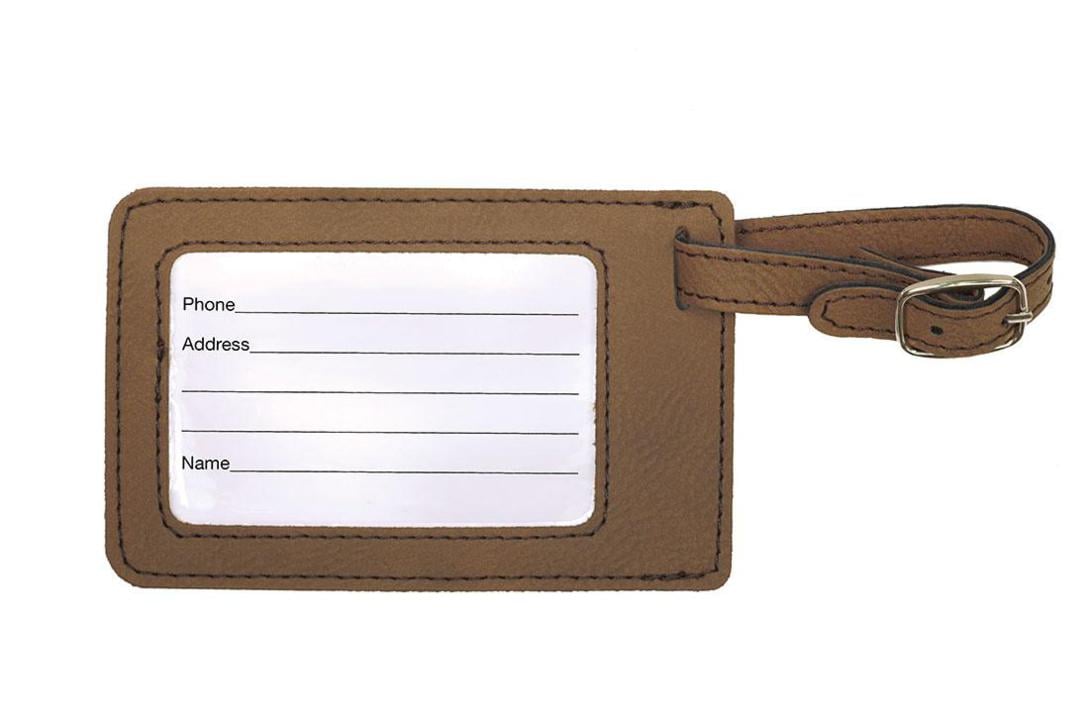 Personalized Leather Tags - Travel Accessories for Couple