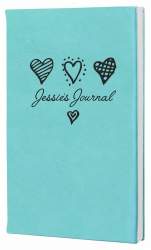 Hearts Journal Notebook - Leather Valentine's Gift
