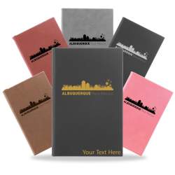 Albuquerque, New Mexico City Skyline Engraved Journal Notebook