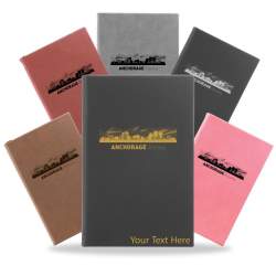 Anchorage, Alaska City Skyline Engraved Journal Notebook