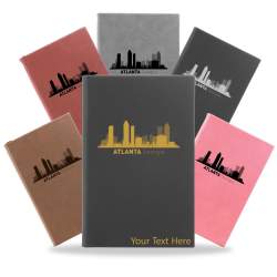 Atlanta, Georgia City Skyline Engraved Journal Notebook