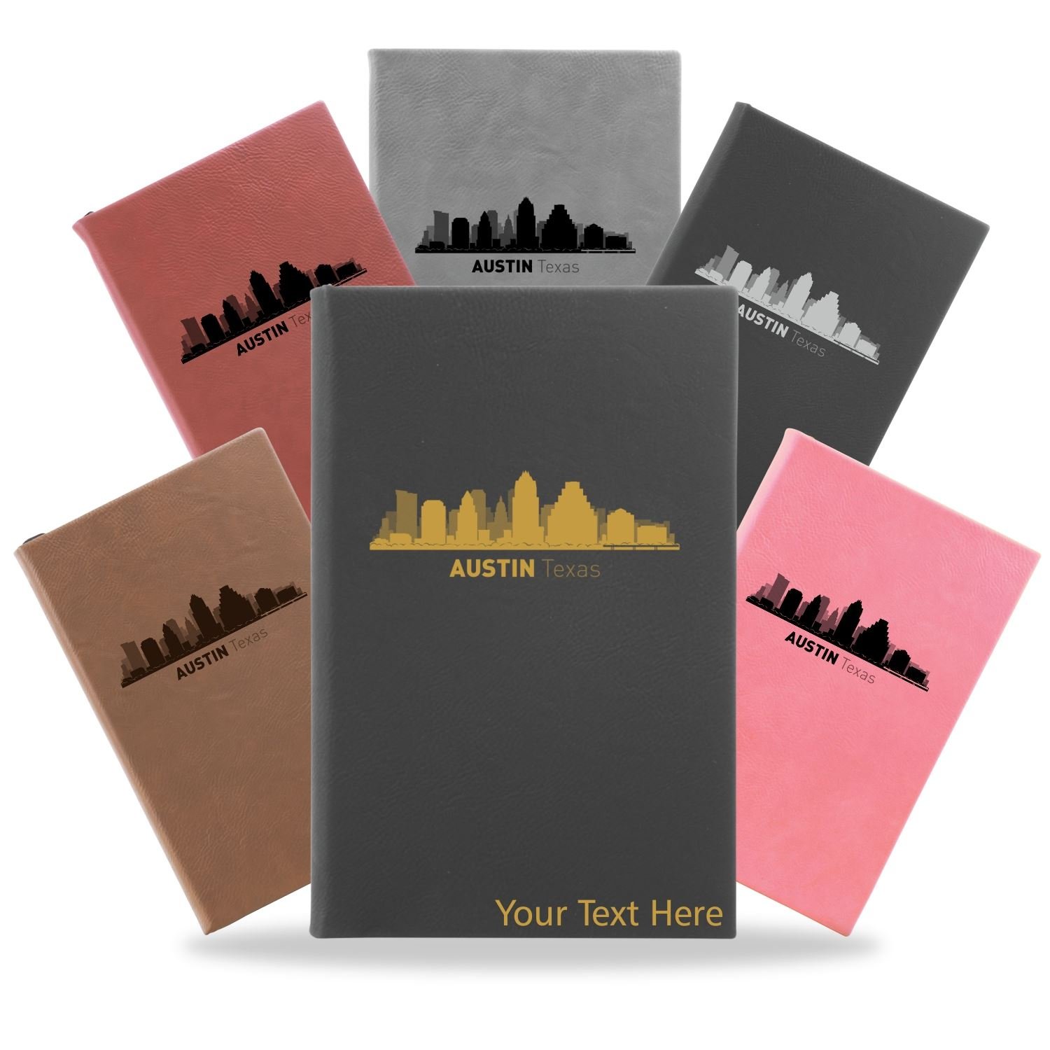 Austin, Texas City Skyline Engraved Journal Notebook