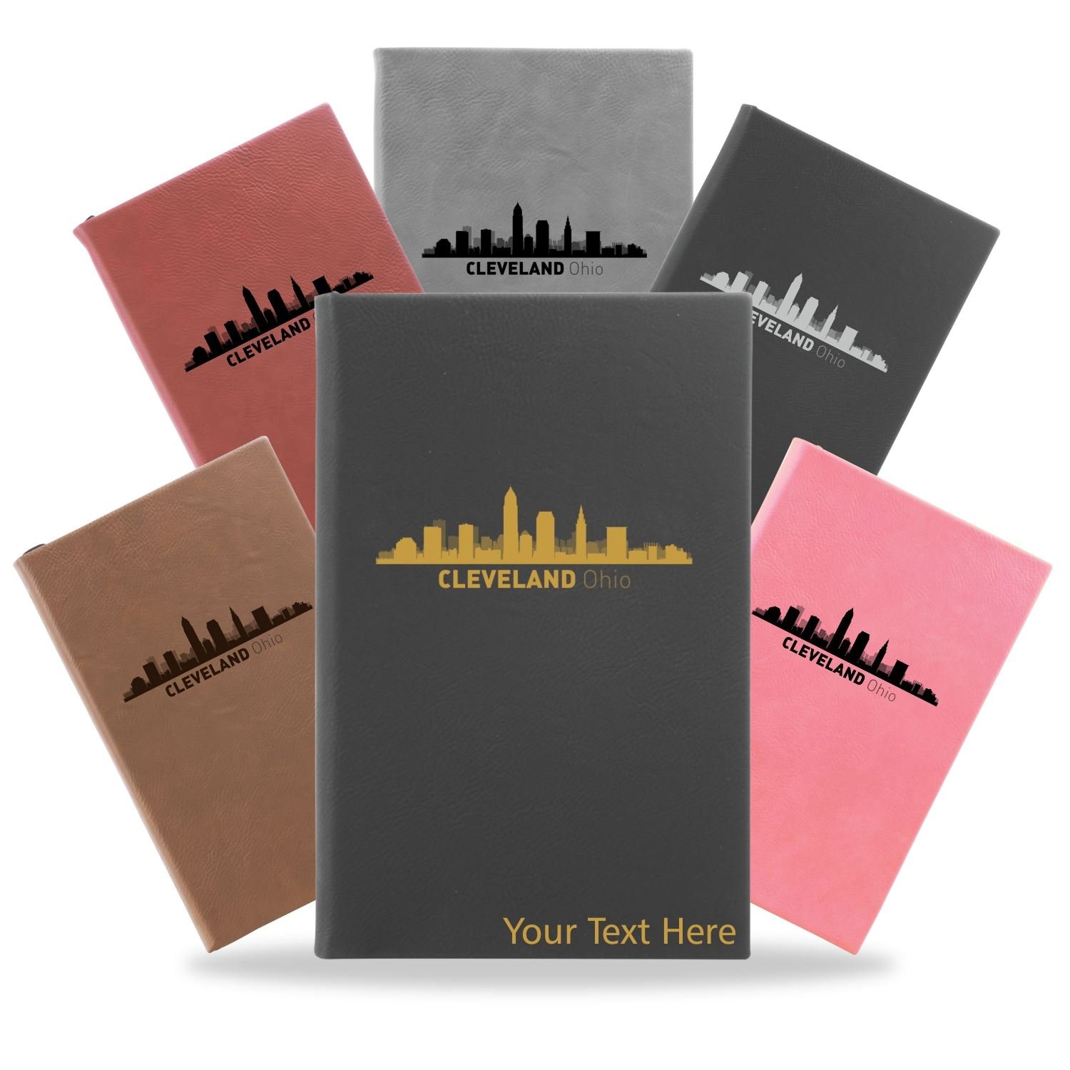 Cleveland, Ohio City Skyline Engraved Journal Notebook
