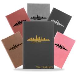Cleveland, Ohio City Skyline Engraved Journal Notebook