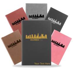 Columbus, Ohio City Skyline Engraved Journal Notebook