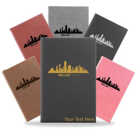 Dallas, Texas City Skyline Engraved Journal Notebook