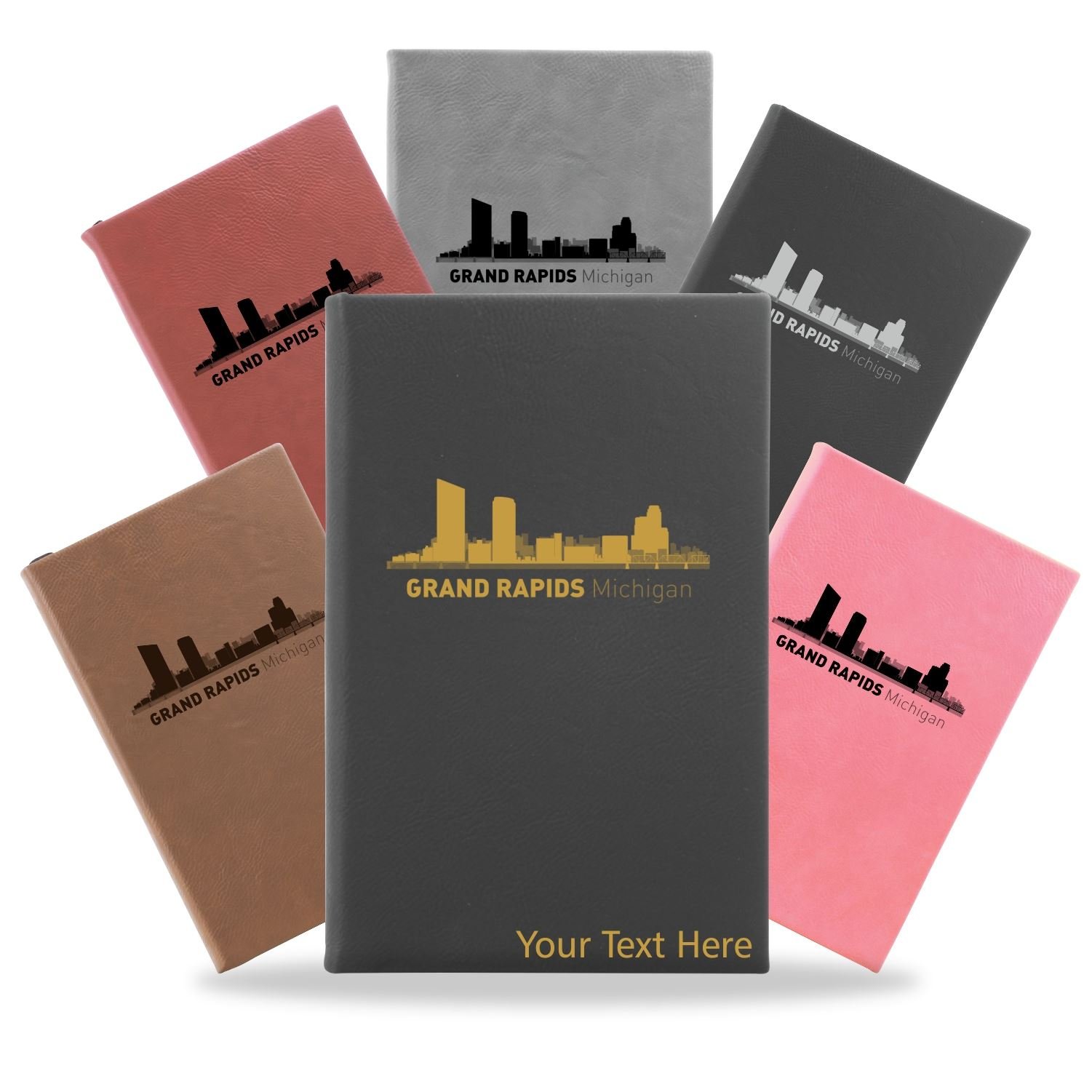 Grand Rapids, Michigan City Skyline Engraved Journal Notebook