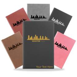 Houston, Texas City Skyline Engraved Journal Notebook