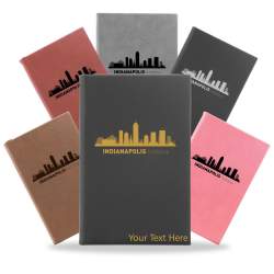 Indianapolis, Indiana City Skyline Engraved Journal Notebook