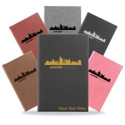 Jackson, Mississippi City Skyline Engraved Journal Notebook