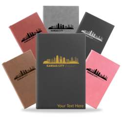 Kansas City, Missouri City Skyline Engraved Journal Notebook
