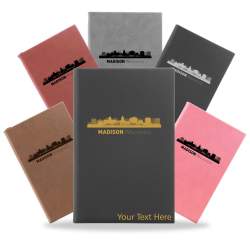 Madison, Wisconsin City Skyline Engraved Journal Notebook