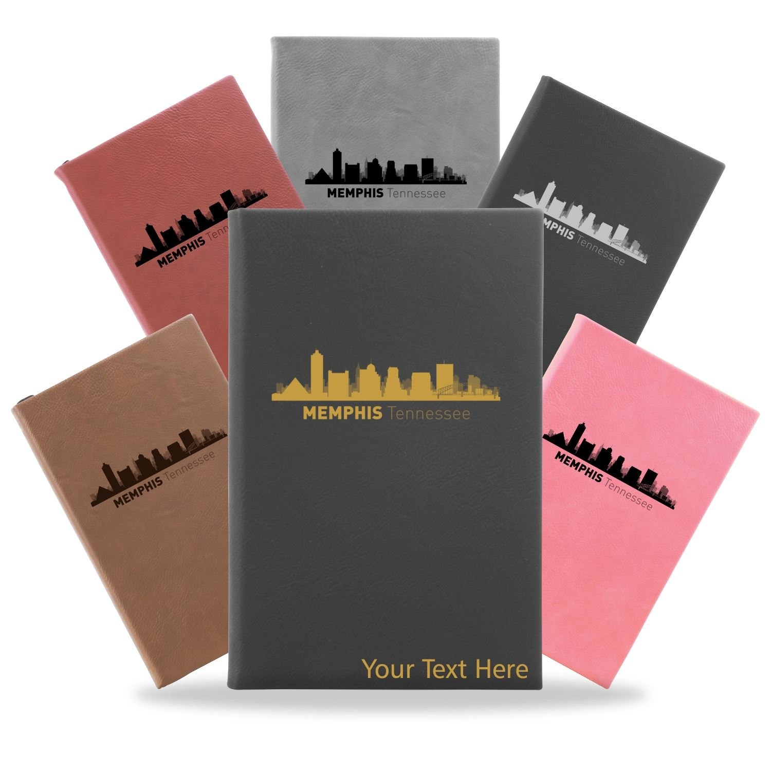 Memphis, Tennessee City Skyline Engraved Journal Notebook