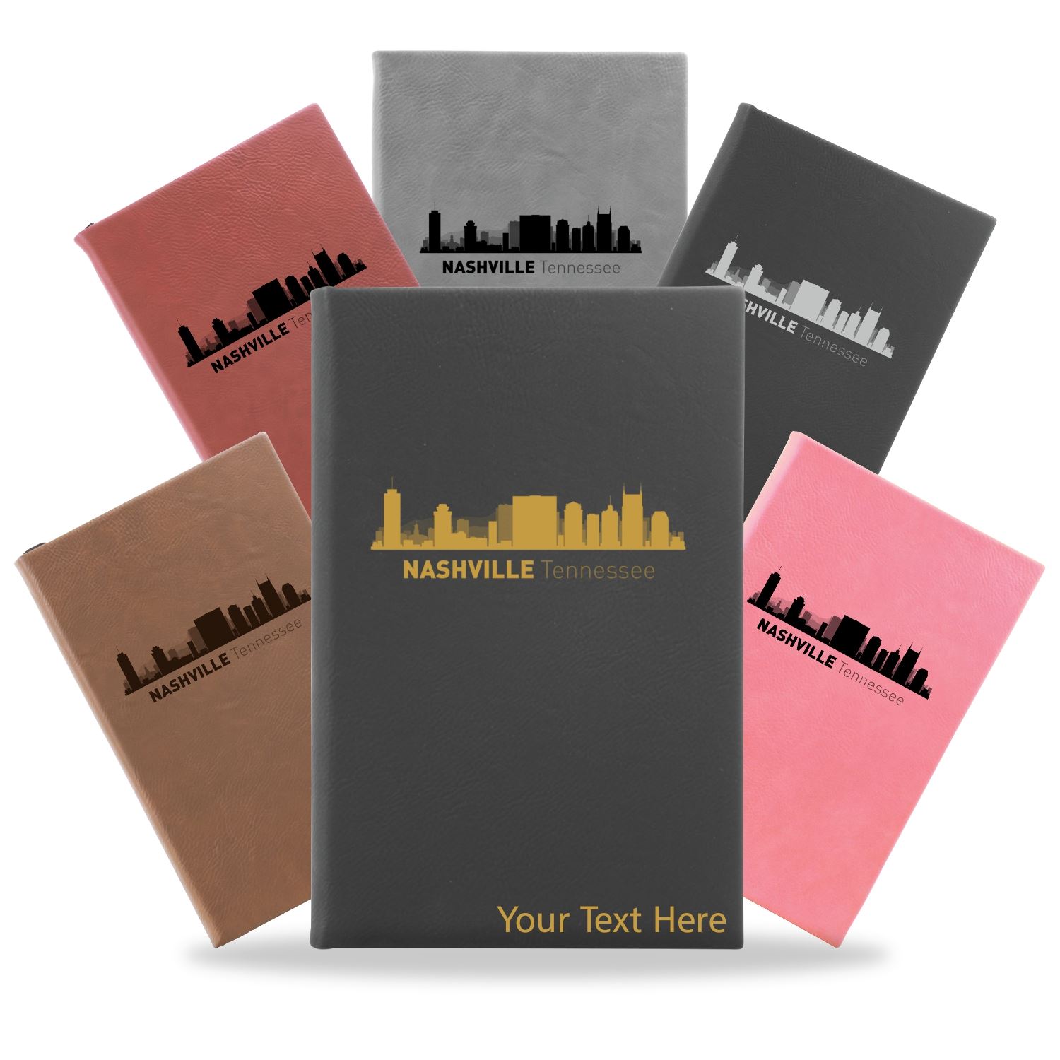 Nashville, Tennessee City Skyline Engraved Journal Notebook