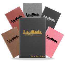 Nashville, Tennessee City Skyline Engraved Journal Notebook