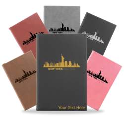 New York City, New York City Skyline Engraved Journal Notebook