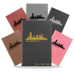 Oklahoma City, Oklahoma City Skyline Engraved Journal Notebook