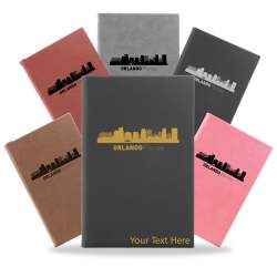 Orlando, Florida City Skyline Engraved Journal Notebook