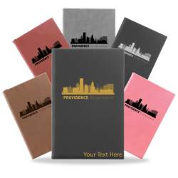 Providence, Rhode Island City Skyline Engraved Journal Notebook
