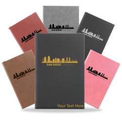 San Diego, California City Skyline Engraved Journal Notebook
