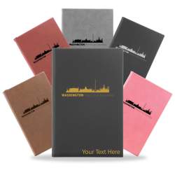 Washington District of Columbia City Skyline Engraved Journal Notebook
