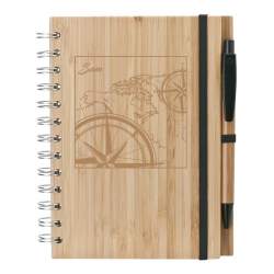 Map & Compass Notebook Journal - Leather or Bamboo