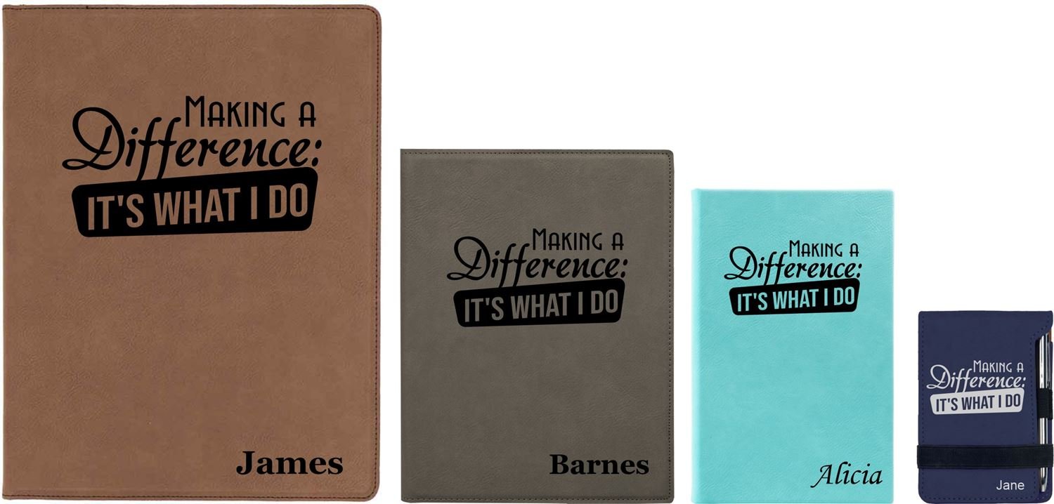 "Making a difference. It's what I do." Personalized Nurse, Firefighter, Doctor Mug Notebook