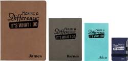 "Making a difference. It's what I do." Personalized Nurse, Firefighter, Doctor Mug Notebook