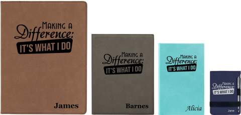 "Making a difference. It's what I do." Personalized Nurse, Firefighter, Doctor Mug Notebook