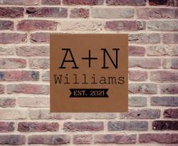 Established Leatherette Wall Art Canvas